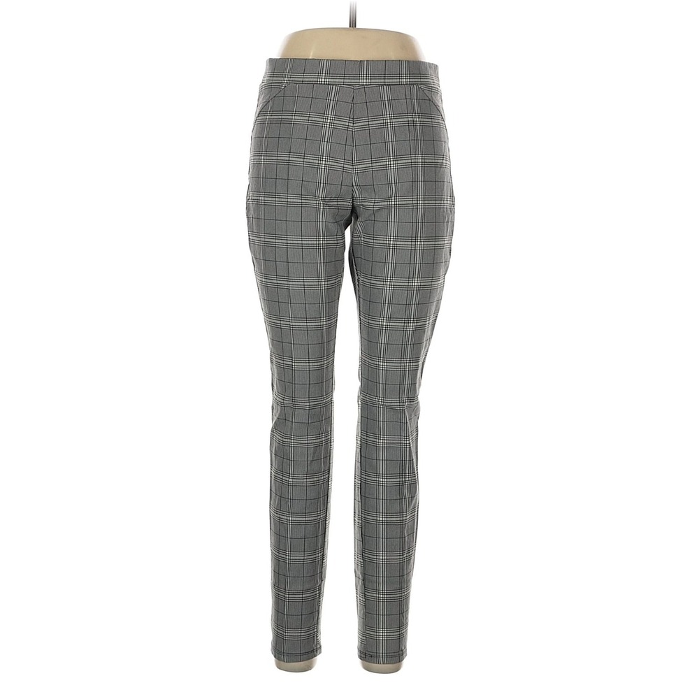 Simply Vera Vera Wang Women's Skinny High-Rise Ankle Pants Gray Plaid Size Large